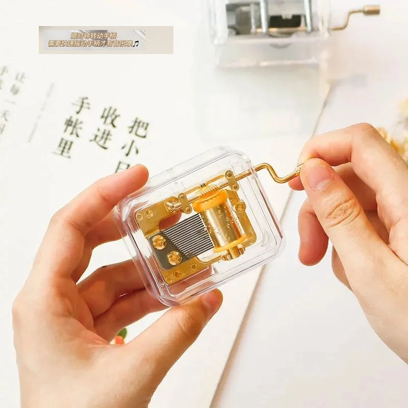 Hộp Nhạc Mini Trong Suốt Thiết Kế Sáng Tạo - Ảnh 5